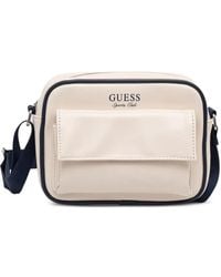 Guess - Logo-Print Zip-Around Crossbody Bag - Lyst