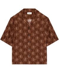 Laneus - Shirt Met Palmboomprint - Lyst