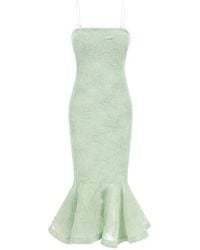 ROTATE BIRGER CHRISTENSEN - Floral-Jacquard Sleeveless Maxi Dress - Lyst