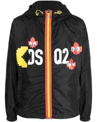 DSquared² - Logo-print Zip-up Jacket - Lyst