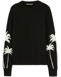 Palm Angels - Sweater With Round Neckline - Lyst