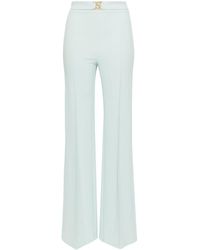 Elisabetta Franchi - High-waisted Crepe Palazzo Trousers - Lyst