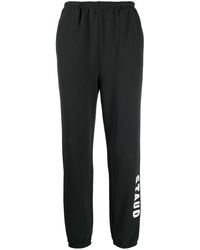 STAUD ロゴ トラックパンツ - ブラック