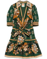 FARM Rio - Floral-print tie dress - Lyst