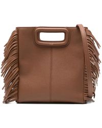 Maje - Shopper Met Franje Handvat - Lyst