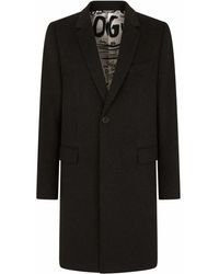 Dolce & Gabbana - Single-Breasted Wool-Cashmere Coat - Lyst
