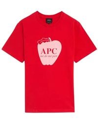 A.P.C. - Graphic-Print T-Shirt - Lyst