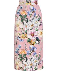 Dolce & Gabbana - Gonna Longuette - Lyst