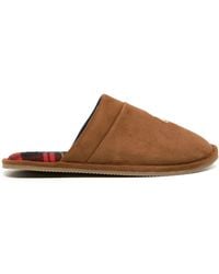 Polo Ralph Lauren - Logo-Embroidered Mule Slippers - Lyst
