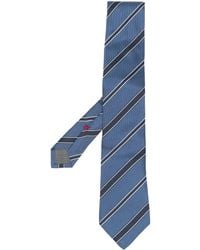 Brunello Cucinelli - Corbata a rayas diagonales - Lyst