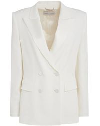 Alberta Ferretti - Blazer Met Dubbele Rij Knopen - Lyst