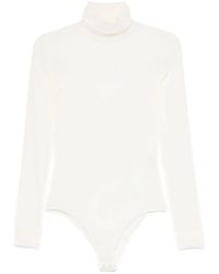 Maison Margiela - Body A Maniche Lunghe Semi Trasparente - Lyst