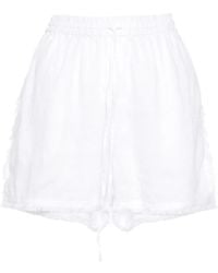 P.A.R.O.S.H. - Short En Jean À Logo Brodé - Lyst