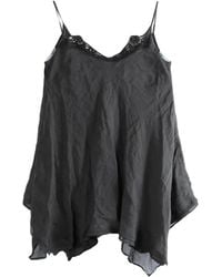 Marc Le Bihan - Lace-Trim Handkerchief-Hem Camisole - Lyst