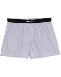 Tom Ford - Short À Bande Logo - Lyst