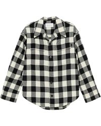 Ami Paris - Check-Pattern Button-Up Shirt - Lyst