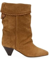 Isabel Marant - Dalby Tassel-Detail Braided-Trim Ankle Boots - Lyst
