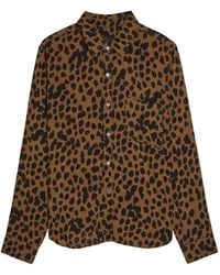 Rails - Josephine Leopard-Print Jersey Shirt - Lyst