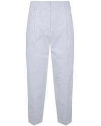DR. HOPE - Pantalon Plissé À Taille Élastiquée - Lyst