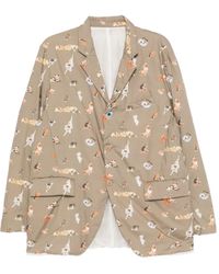 Undercover - All-Over Graphic Print Blazer - Lyst