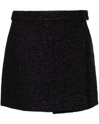 Tom Ford - Wrap Tweed Miniskirt - Lyst