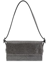 Benedetta Bruzziches - Crystal-Embellished Foldover Shoulder Bag - Lyst