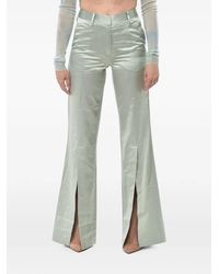 Off-White c/o Virgil Abloh - Satin Slit-Detail Trousers - Lyst