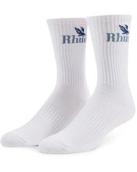Rhude - Rossa Logo-Intarsia Socks - Lyst