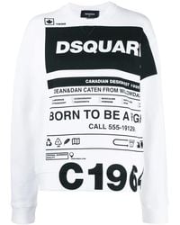 DSquared² - Logo Slogan Print T-Shirt - Lyst