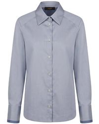 Moorer - Striped Long-Sleeve Shirt - Lyst