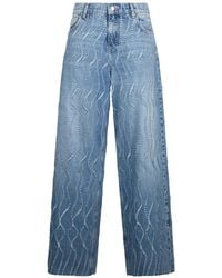 Liu Jo - Flared Jeans With Laser-Etched Details - Lyst