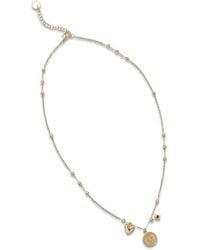 Liu Jo - Charm-Detail Beaded Necklace - Lyst