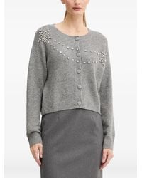Fracomina - Stone-Embellishment Button-Fastening Cardigan - Lyst