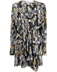 IRO - Floral Print Short Dress - Lyst