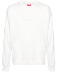 DIESEL - S-roby-n1 Sweater Met Geborduurd Logo - Lyst