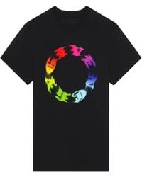 Givenchy - T-Shirt Mit Kreis-Logo - Lyst