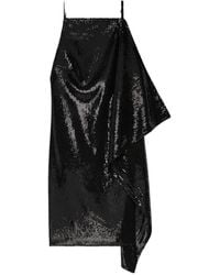 Courreges - Sequin-Embellished Draped Mini Dress - Lyst