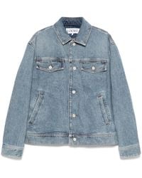 Loewe - Denim Hooded Jacket - Lyst