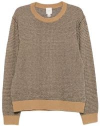 Calvin Klein - Micro-Patterned Crew-Neck Sweater - Lyst