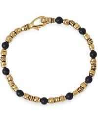 Guess - Beaded Logo-Engraved Bracelet - Lyst