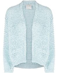 forte_forte - Open-Knit Open Front Cardigan - Lyst