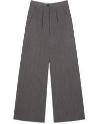 Ports 1961 - Pleated Herringbone Trousers - Lyst