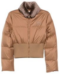 Fendi - High Collar Zip Front Jacket - Lyst