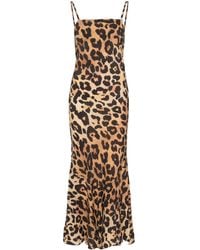 Musier Paris - Robe longue à imprimé léopard - Lyst