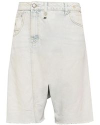 R13 - Twister Asymmetric Denim Shorts - Lyst