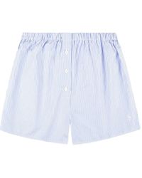 Sporty & Rich - Striped Button Shorts - Lyst