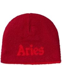 Aries - Skull Fluffy Reversible Beanie Hat - Lyst