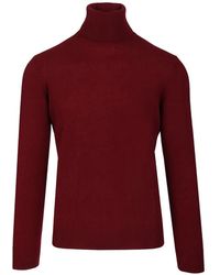 Al Duca d'Aosta - Ribbed-Trim Cashmere Sweater - Lyst