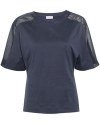 Brunello Cucinelli - Katoenen T-shirt Met Monili-detail - Lyst