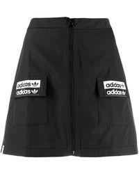 adidas - Logo Patch Mini Skirt - Lyst